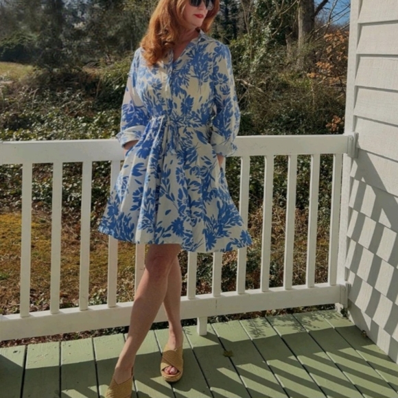 Floral shirt dress - Picture 3 of 5